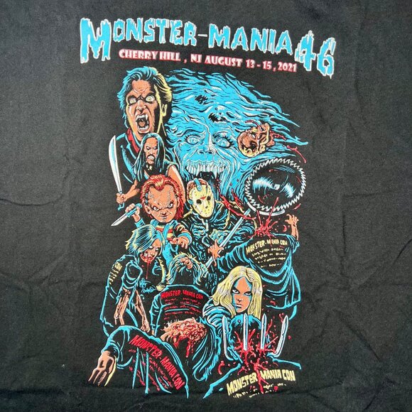 Monster-Mania 46 Horror Convention Tee 2021 Cherry Hill NJ 2XL - Picture 4 of 7